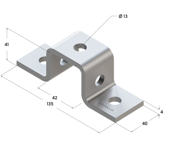 Скоба соединительная TCC SC 41х41 4F5. Скоба соединительная TCC SC 41х41 4F5